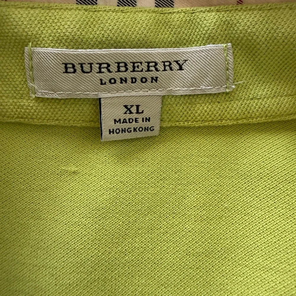 Burberry Check Collar Polo Shirt Size XL